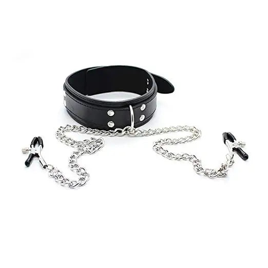Adult Games Sexy Toys For Women Couples BDSM Bondage Fetish Collar Chain Collars Nipple Clamps Vagina Clitoris Sex Products