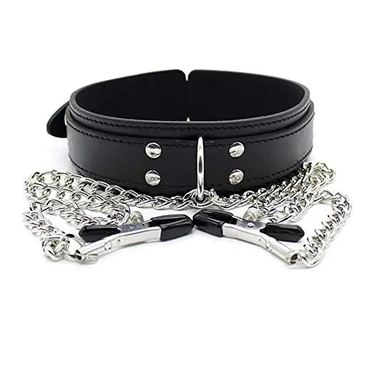 Adult Games Sexy Toys For Women Couples BDSM Bondage Fetish Collar Chain Collars Nipple Clamps Vagina Clitoris Sex Products