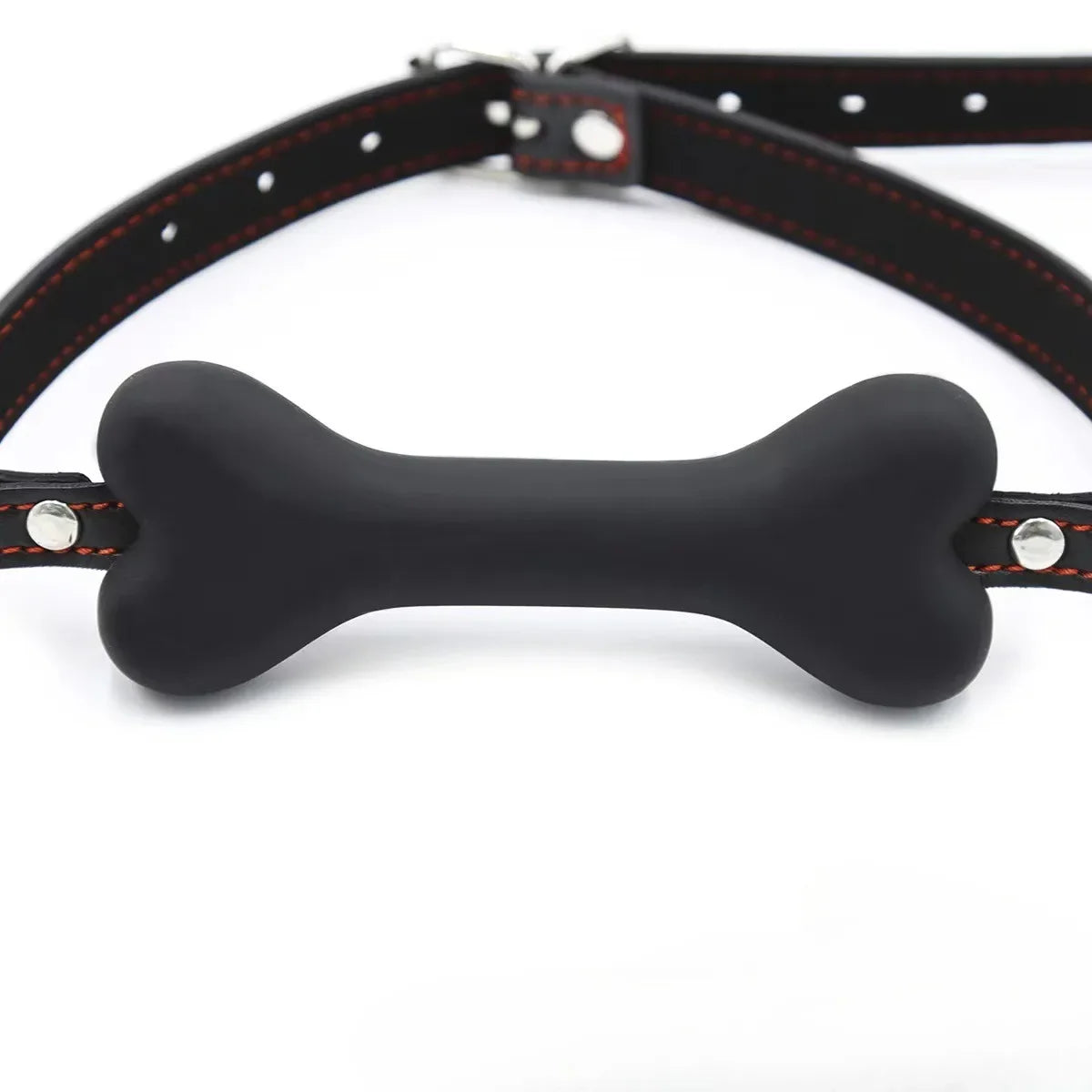 BDSM Bondage Slave Flirting Restraint Erotic PU Leather Lips Ring Open Mouth Gag Silicone Ball Sex Toy for Couples Adult Games