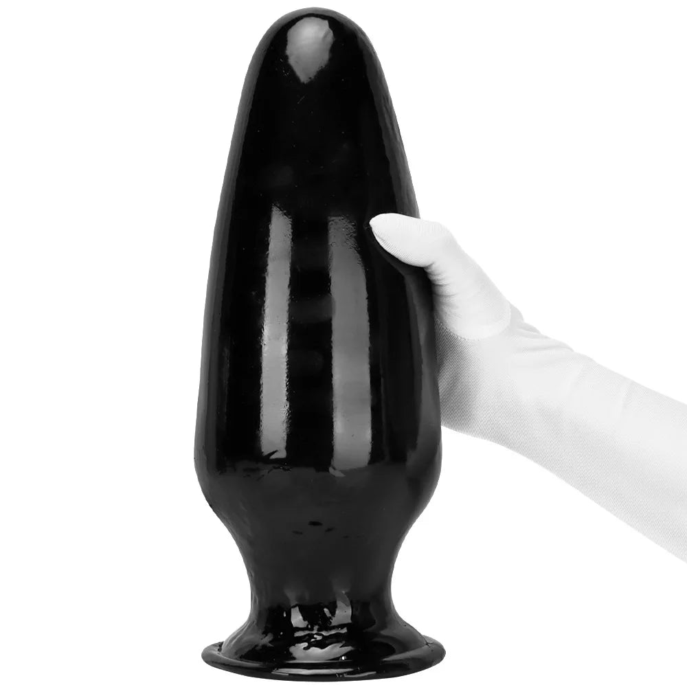30.5*11.5cm Giant Dilator Anal Plug Dildo Masturbator Fisting Big Dick Black Penis Sex Toy Slave Femdom PVC