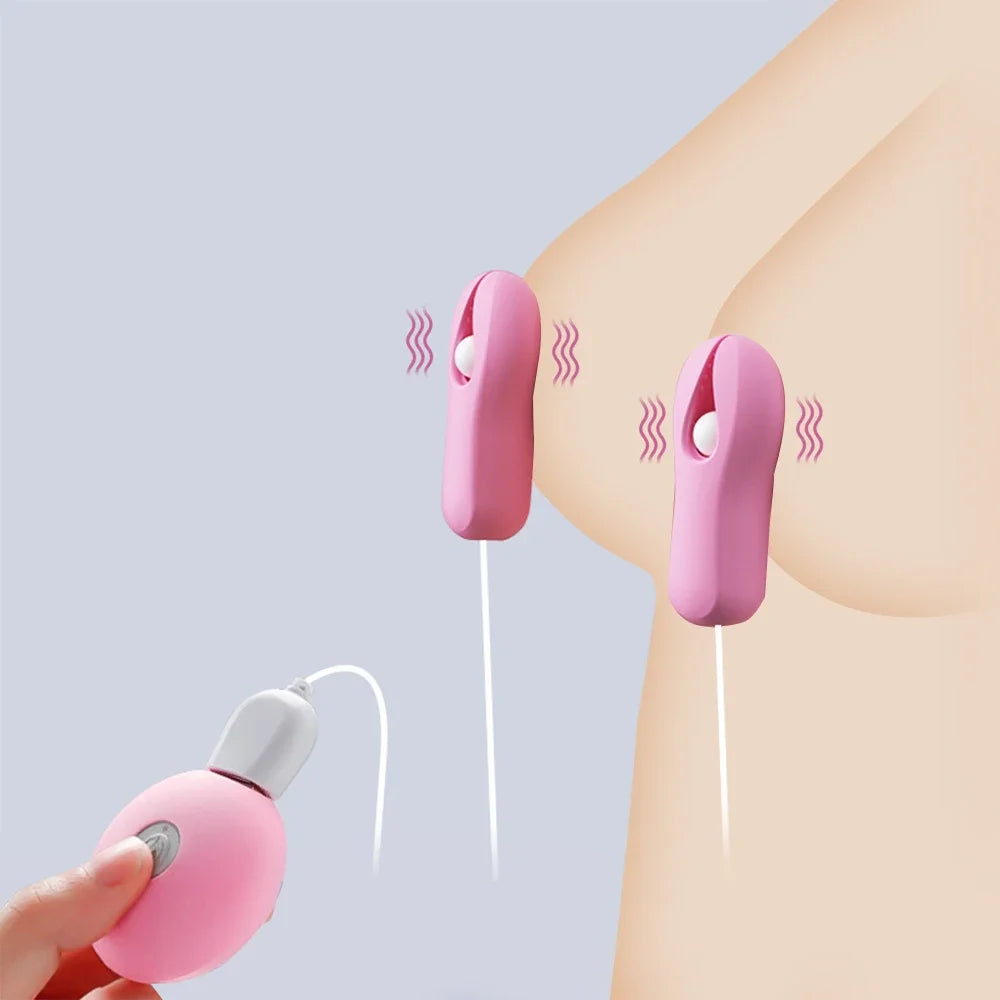 Enhancer Nipple Stimulator Breast Massage Nipple Clamp Nipple Vibrator Clamp For Women Sex Toys Couples Female Adult Supplies
