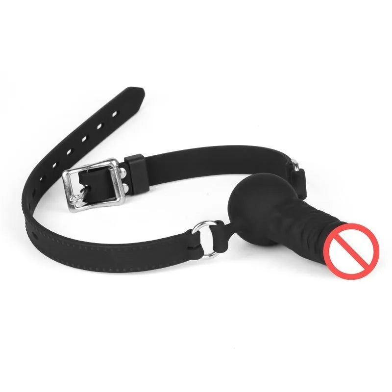 3 Sizes Soft Safety Silicone Open Mouth Gag Ball Bdsm Bondage Slave Ball Gag Erotic Sex Toys For Woman Couples Adult Sex Games