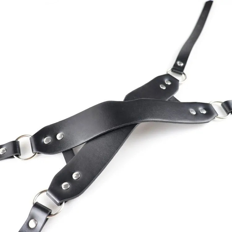 CKQU BDSM Leather Adjustable Neck Collar with Metal Chain & Bell for Adult Bondage Roleplay Luminous Safe Control Hot Sale