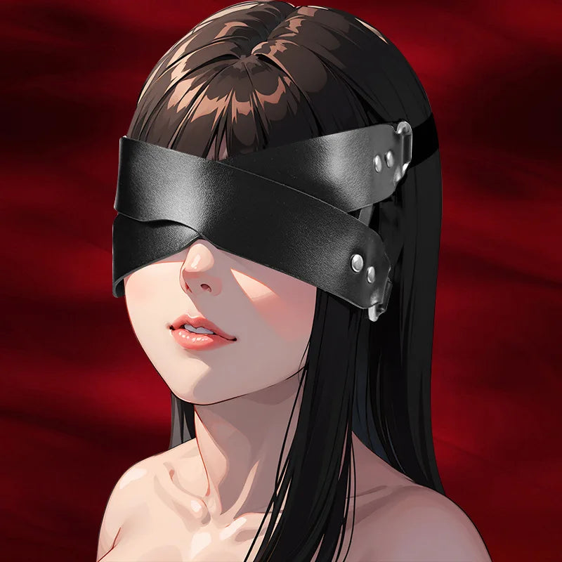 CKQU BDSM Leather Adjustable Neck Collar with Metal Chain & Bell for Adult Bondage Roleplay Luminous Safe Control Hot Sale