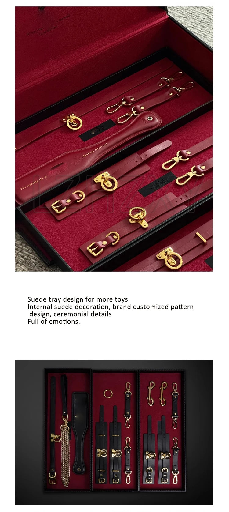 Gift Box Set Bundled Items Sex Collars Handcuffs Ankle Shackles, SP Ankle Shackles Binding Sex Toys SM Products