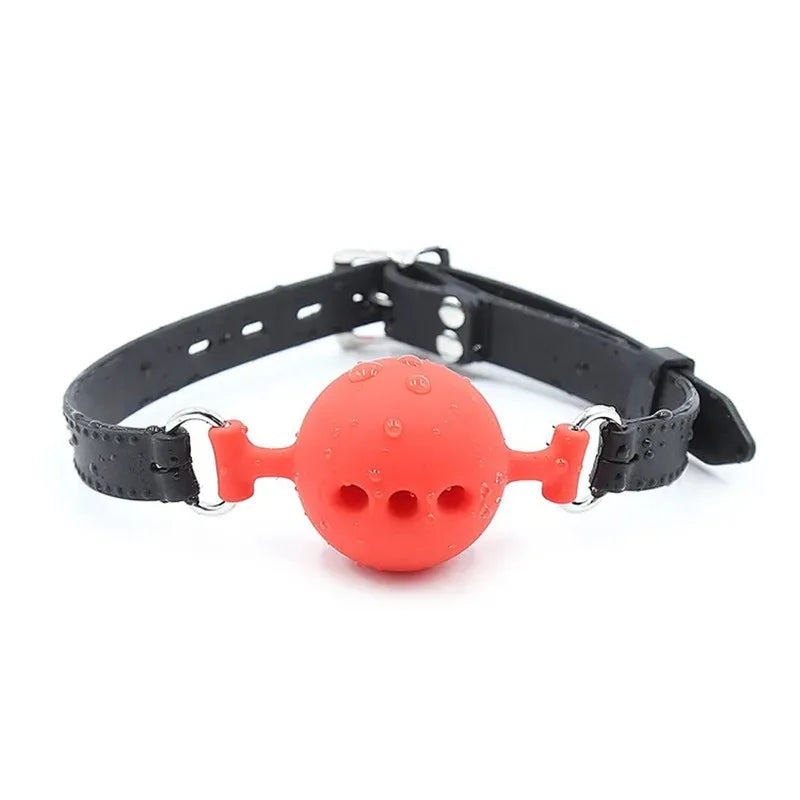 3 Sizes Soft Safety Silicone Open Mouth Gag Ball Bdsm Bondage Slave Ball Gag Erotic Sex Toys For Woman Couples Adult Sex Games