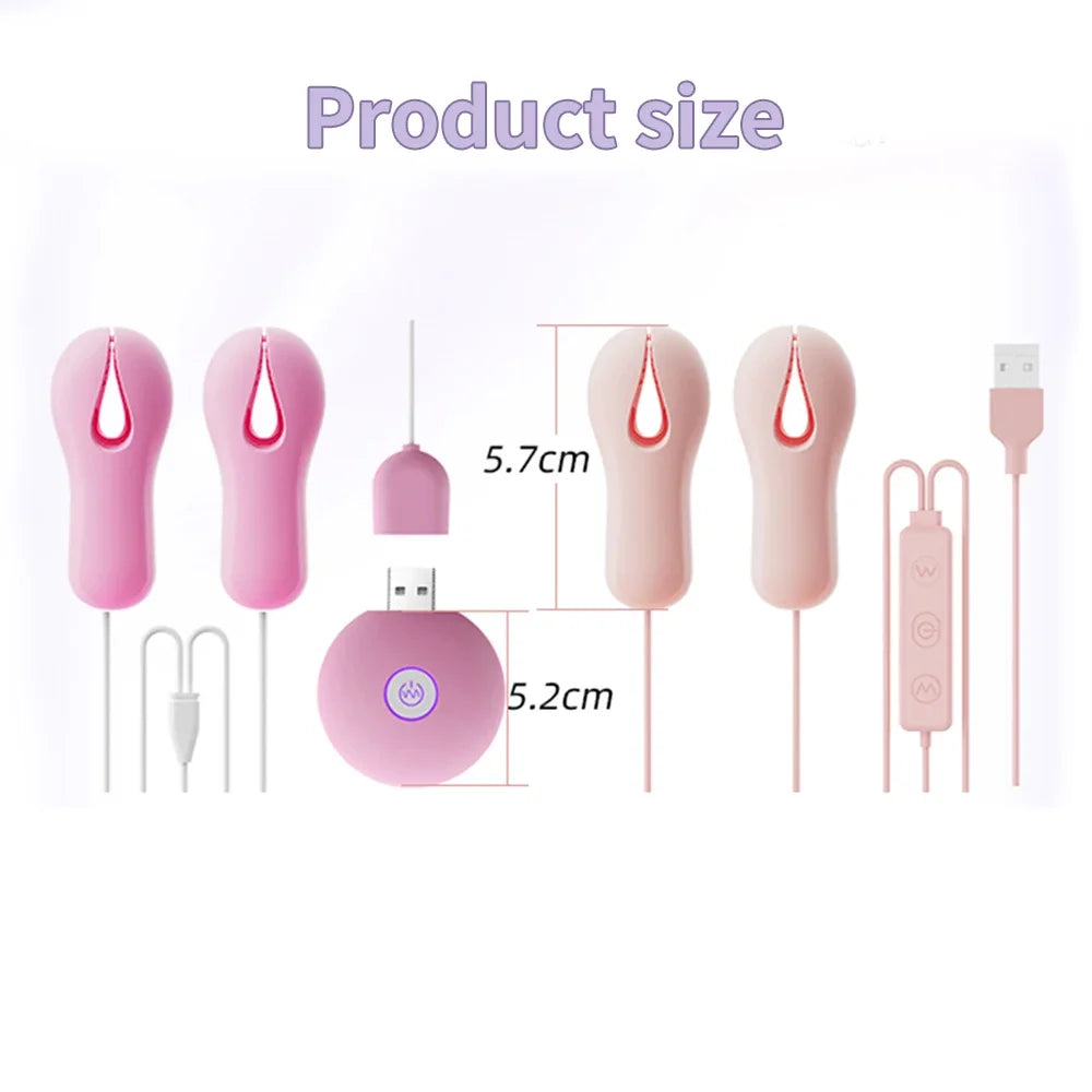 Enhancer Nipple Stimulator Breast Massage Nipple Clamp Nipple Vibrator Clamp For Women Sex Toys Couples Female Adult Supplies