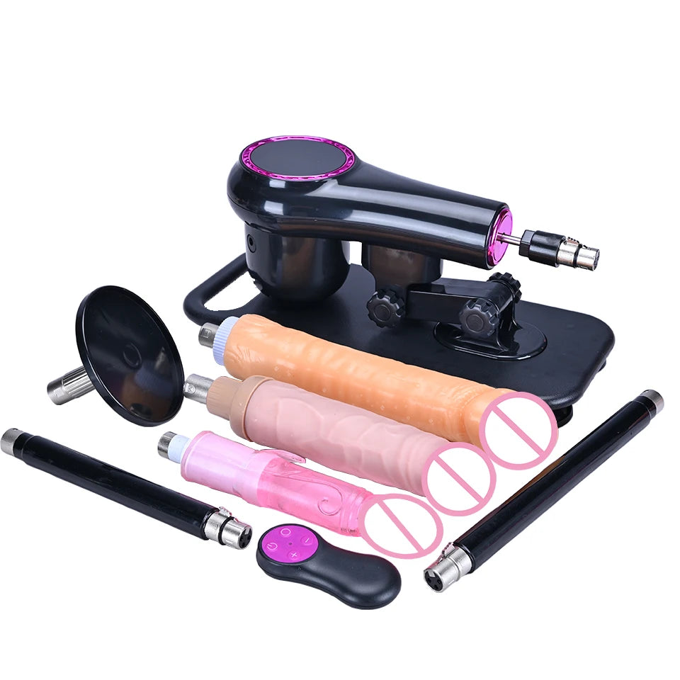 ROUGH BEAST Sex Machine for Woman and men Adjustable Masturbating Pumping with 3XLR Accessories Sex Gun Love Machine for Adult