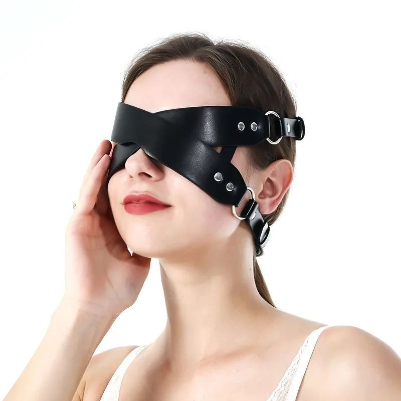 Women Exotic Leather Mask Half Face Cat Fox Sexy Cosplay Masks Adult BDSM Sex Games Toy Goth Punk Party Bar Costume Accessories