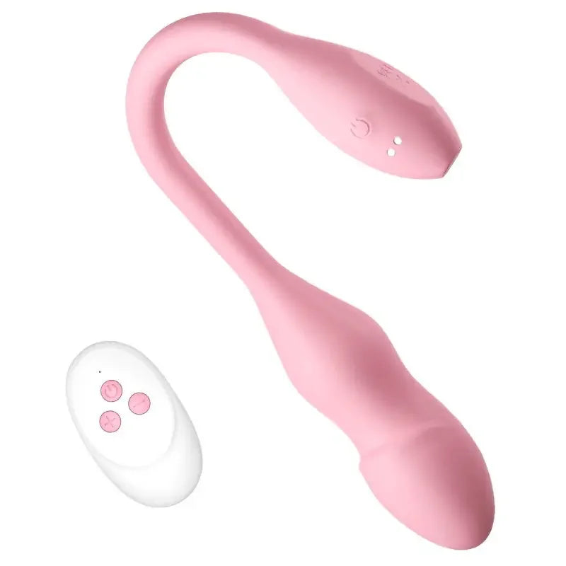 Inflatable Big Vibrating Egg with Remote Control G-Spot Stimulator Plug Anal Soft Silicone Connected Vibrator for Couple Woman