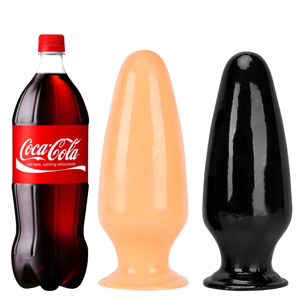 30.5*11.5cm Giant Dilator Anal Plug Dildo Masturbator Fisting Big Dick Black Penis Sex Toy Slave Femdom PVC