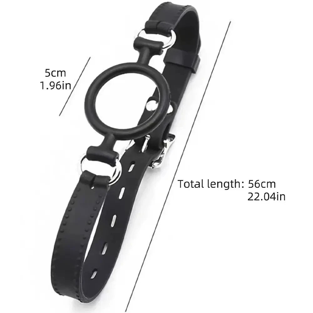 3 Sizes Soft Safety Silicone Open Mouth Gag Ball Bdsm Bondage Slave Ball Gag Erotic Sex Toys For Woman Couples Adult Sex Games