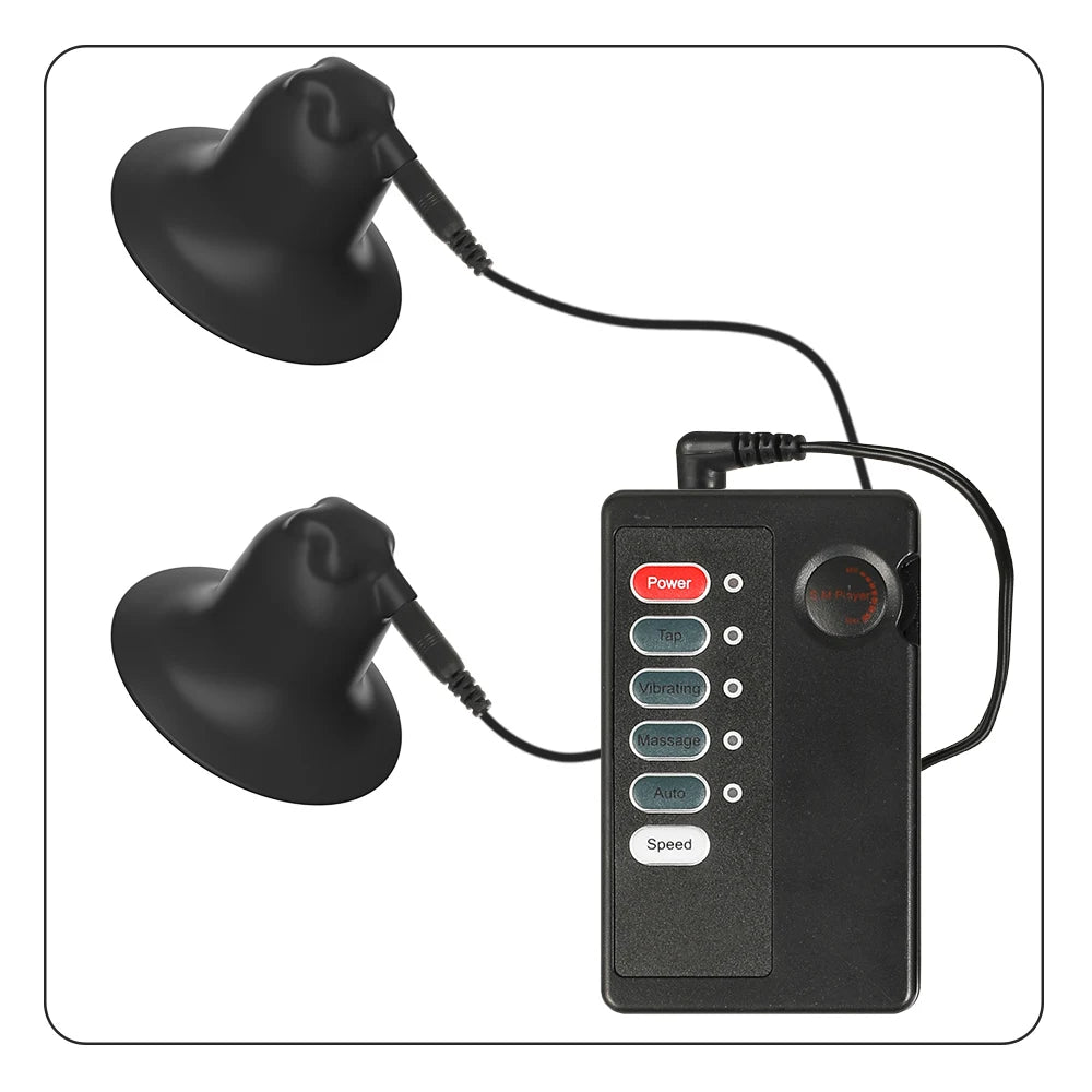 Electric Shock Nipple Clamps Breast Massager Stimulator BDSM Toys Bondage Clitoris Labia Clamp Slave Sex Toys Women Adult Games