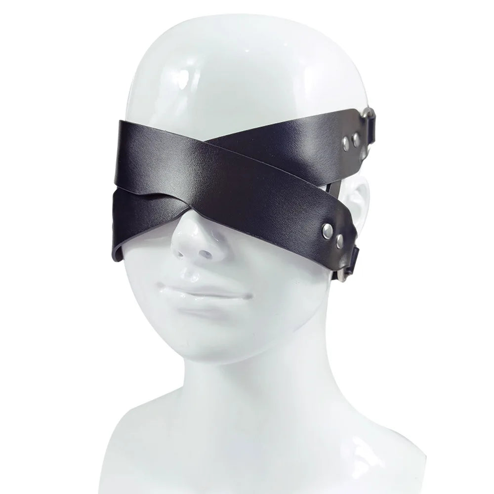 CKQU BDSM Leather Adjustable Neck Collar with Metal Chain & Bell for Adult Bondage Roleplay Luminous Safe Control Hot Sale