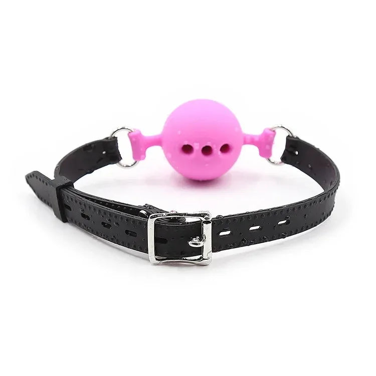 3 Sizes Soft Safety Silicone Open Mouth Gag Ball Bdsm Bondage Slave Ball Gag Erotic Sex Toys For Woman Couples Adult Sex Games