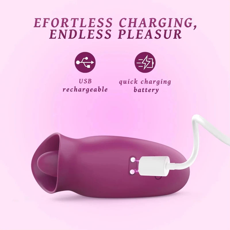 Woman clitoris licker tongue vibrator nipples vagina orgasm sucking massager stimulator female masturbator sex toys for couples