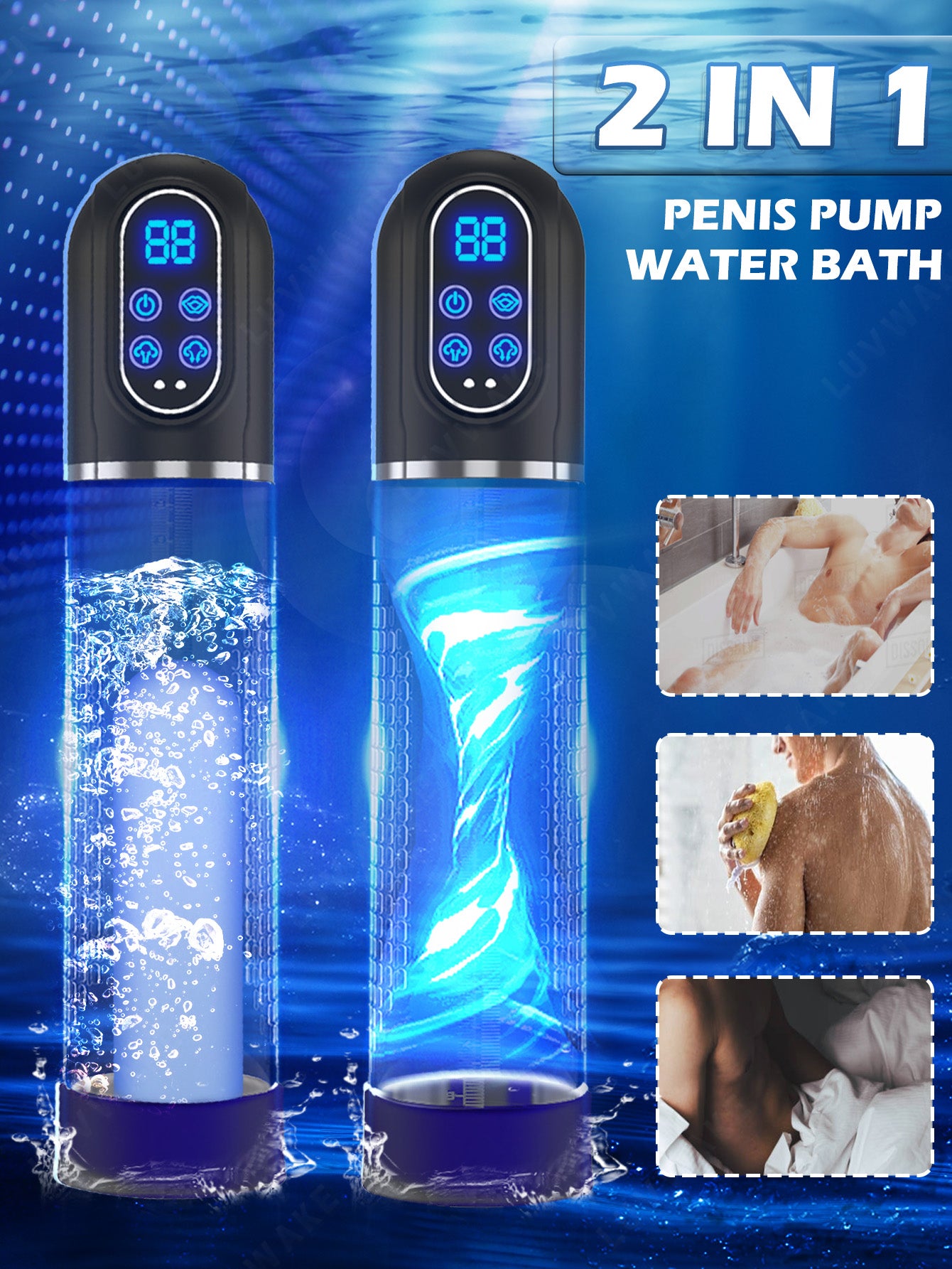 IPX7 Waterproof Electric Penis Pump