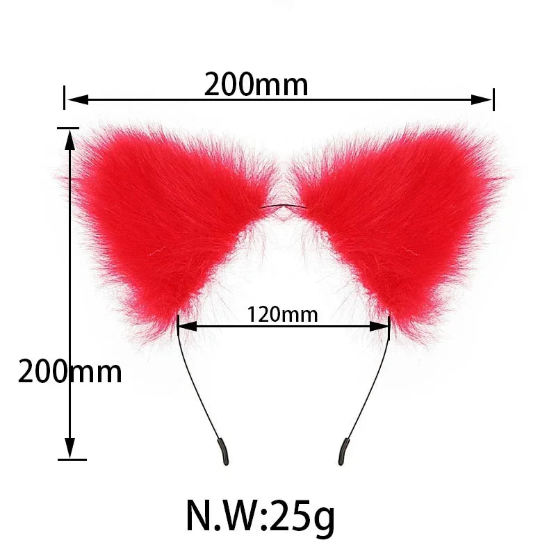 Fox Tail Anal Plug with Hairpin Bdsm Toy Flirting Metal Butt Plug Tail Sex Toys for Woman Man Couples Cosplay Adult Game Shop