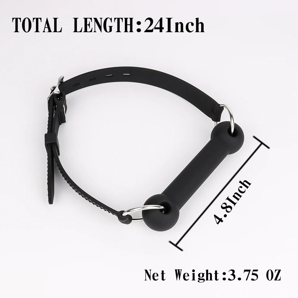 3 Sizes Soft Safety Silicone Open Mouth Gag Ball Bdsm Bondage Slave Ball Gag Erotic Sex Toys For Woman Couples Adult Sex Games