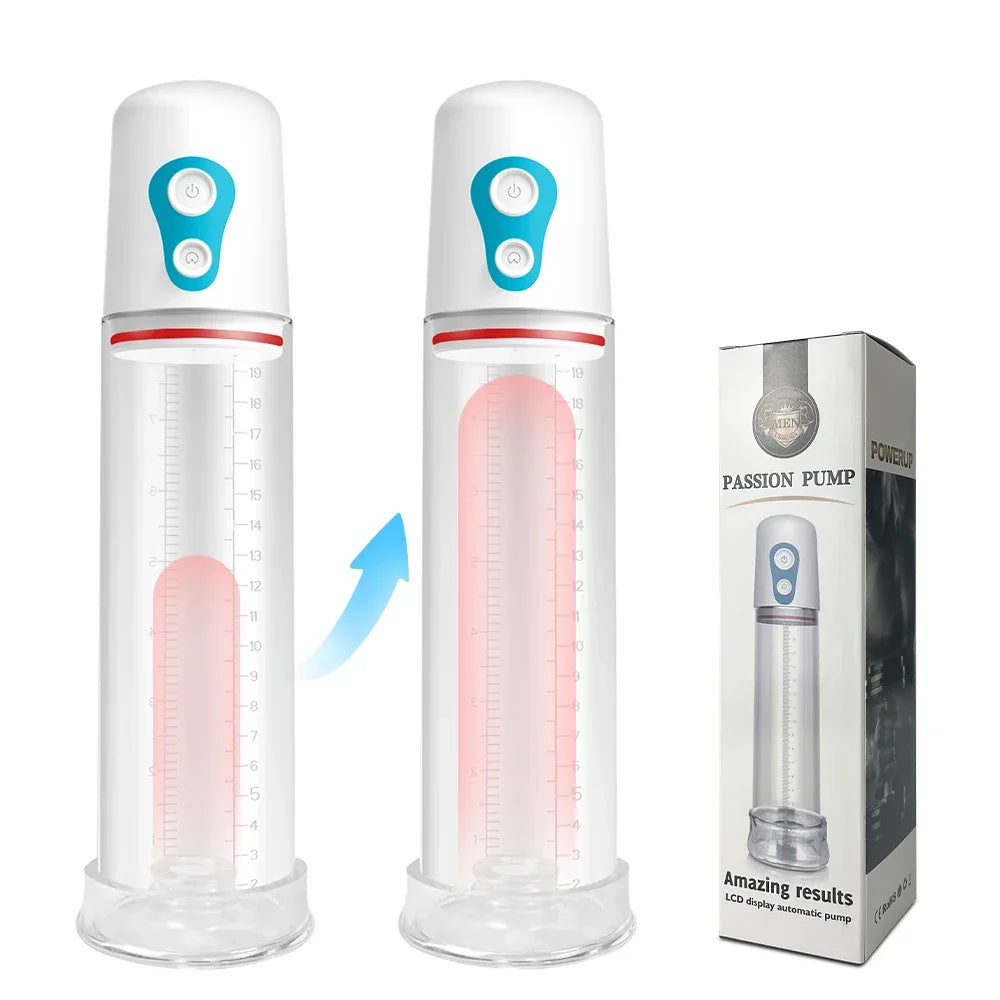 Electric Penis Pump Penis Enlarger Vacuum Pump Sex Toys for Men Penile Bigger Trainer Adult Male Masturbator Penis Enlargement