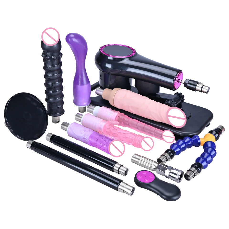 ROUGH BEAST Sex Machine for Woman and men Adjustable Masturbating Pumping with 3XLR Accessories Sex Gun Love Machine for Adult