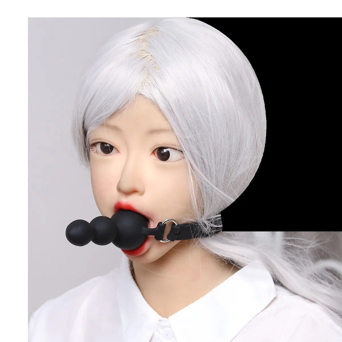 3 Sizes Soft Safety Silicone Open Mouth Gag Ball Bdsm Bondage Slave Ball Gag Erotic Sex Toys For Woman Couples Adult Sex Games