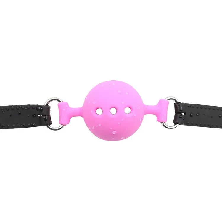 3 Sizes Soft Safety Silicone Open Mouth Gag Ball Bdsm Bondage Slave Ball Gag Erotic Sex Toys For Woman Couples Adult Sex Games