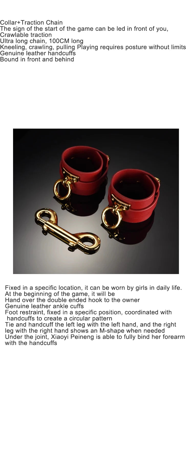 Gift Box Set Bundled Items Sex Collars Handcuffs Ankle Shackles, SP Ankle Shackles Binding Sex Toys SM Products
