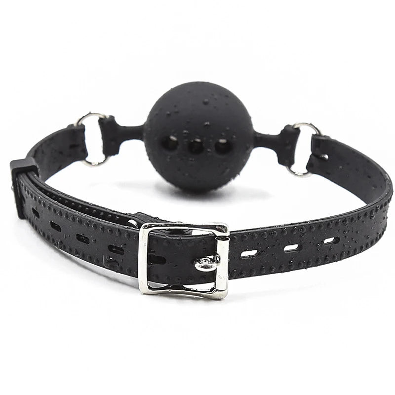 Silicone Mouth Gag Oral Sex Bondage Mouth Ball Plug Dildo Gag Adult Restraint BDSM Sex Toys Drop Shipping