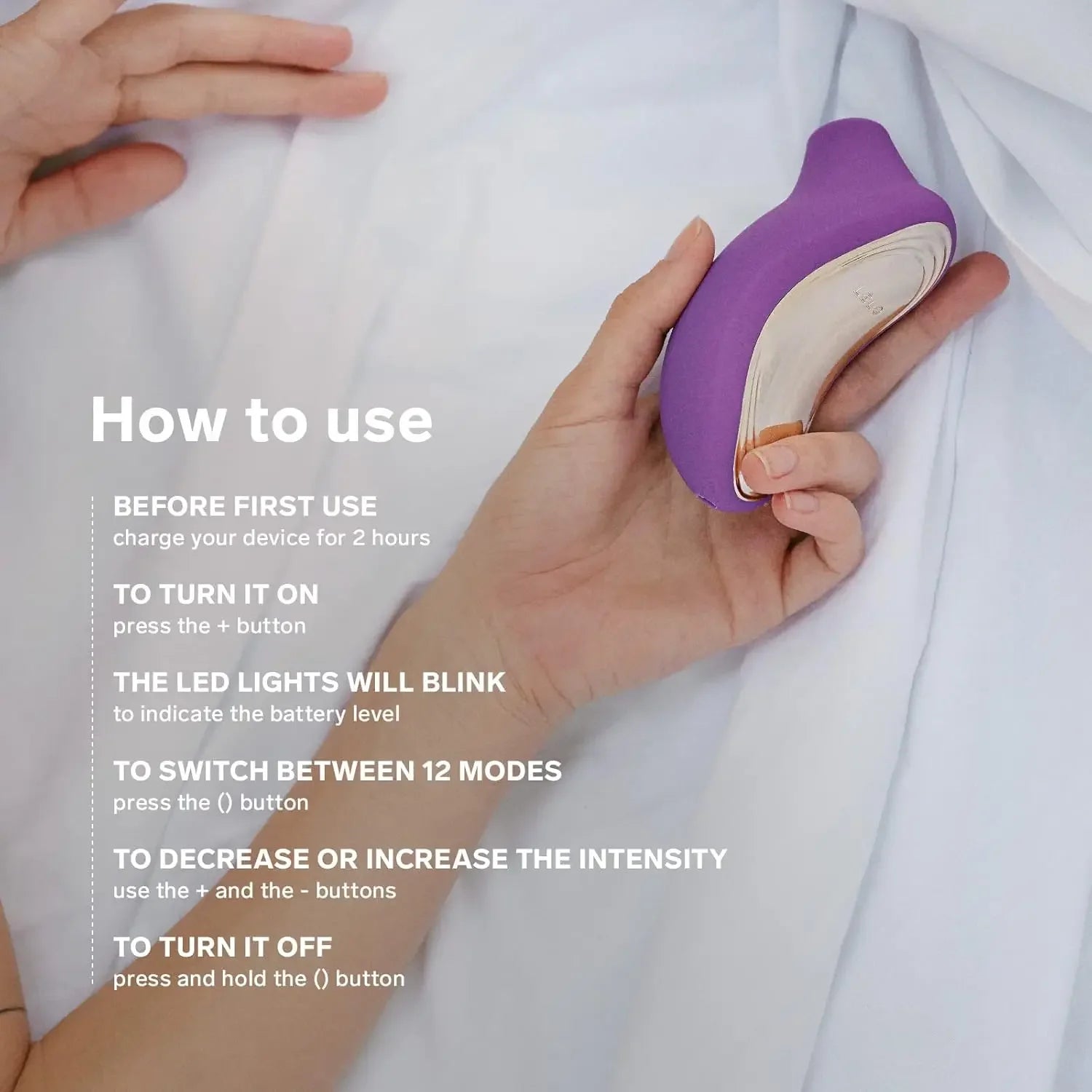 LELO SONA 2 Sonic Waves Clitoral Vibrator, Waterproof Clit Sucking Vibrator, Suction Vibrator for Women, Clitoris Stimulator
