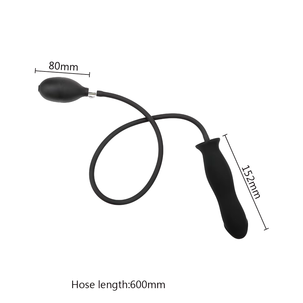 Inflatable Silicone Anal Dilator Butt Plug - Adjustable Expansion for Prostate Massage