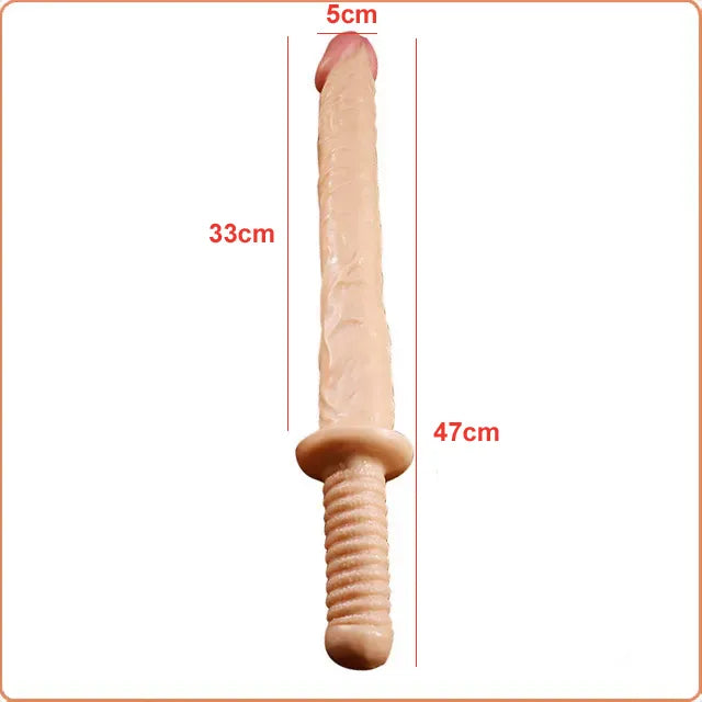 Poignée gros gode en silicone