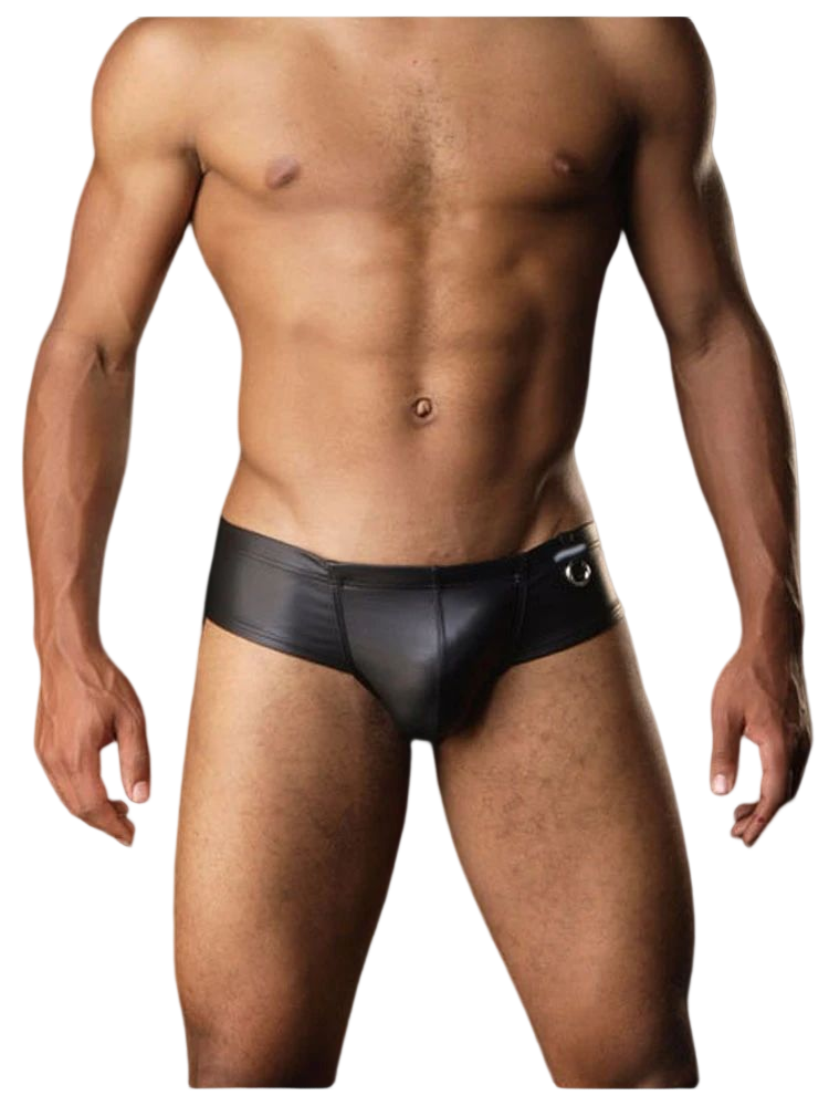 Slip sexy taille basse faux