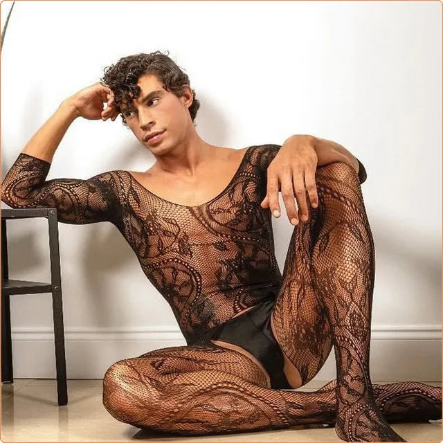Collants transparents très extensibles pour hommes