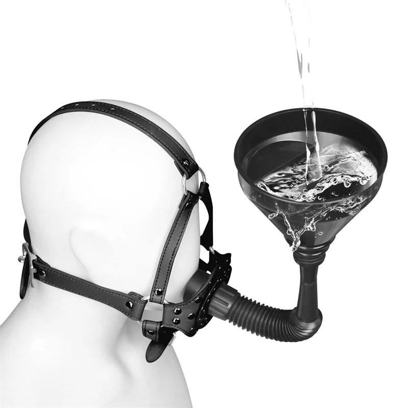 BDSM Fetish Slave Funnel Mouth Gag.