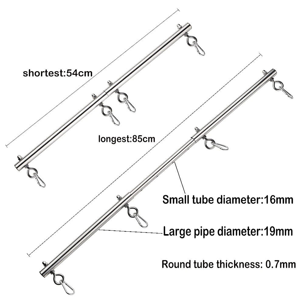 BDSM Bondage Stainless Steel Handcuffs Ankle Cuffs.