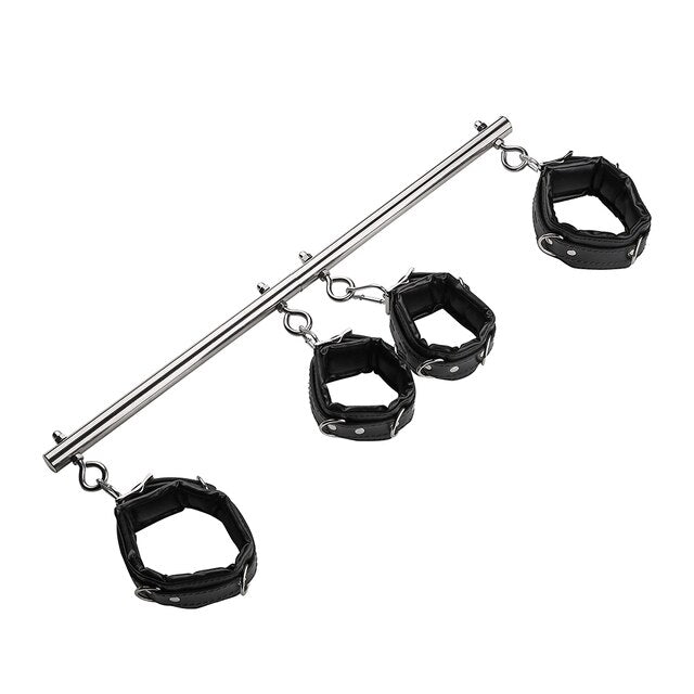 BDSM Bondage Stainless Steel Handcuffs Ankle Cuffs.