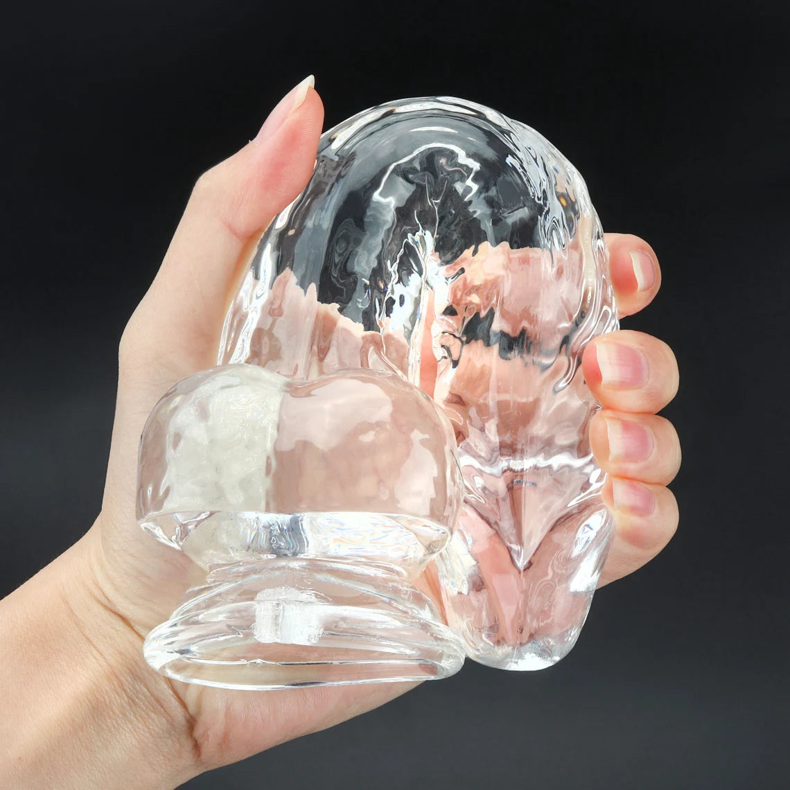 Clear Realistic Dildo, Strong Suction Cup Dildo, Transparent Jelly Dildo.