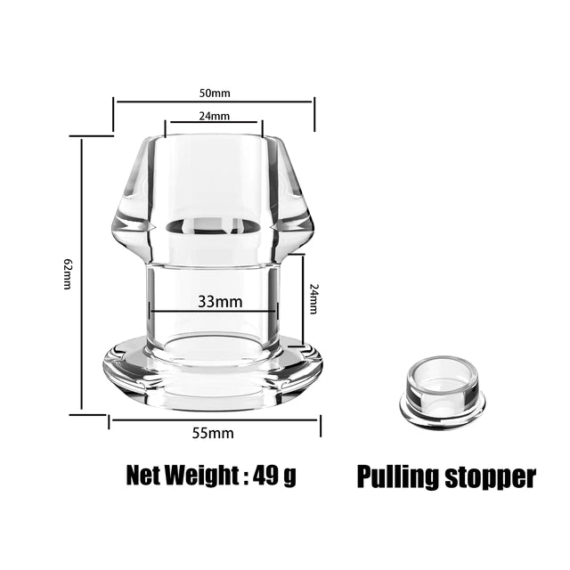 Hollow Anal Plug 5 Sizes