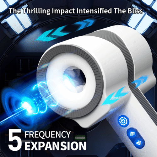 Dual-ended 7 Vibration 5 Rotation & Expansion Handheld Blowjob Masturbator