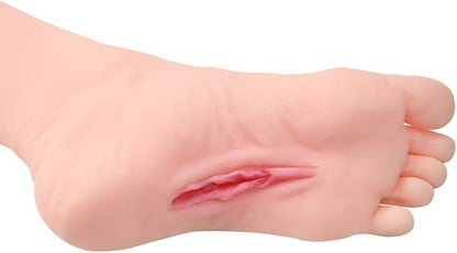 Male Masturbators Cup, Realistic Fetish Foot with Torso and Vaginal, Female Mannequin Foot Male Masturbation Stroker for Man