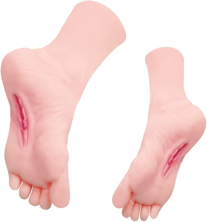 Male Masturbators Cup, Realistic Fetish Foot with Torso and Vaginal, Female Mannequin Foot Male Masturbation Stroker for Man