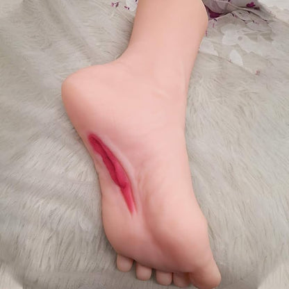 Male Masturbators Cup, Realistic Fetish Foot with Torso and Vaginal, Female Mannequin Foot Male Masturbation Stroker for Man