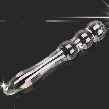 Textured Sensual Glass dildo penis crystal anal butt plug prostate massage g-spot female masturbation Sex toys for women men