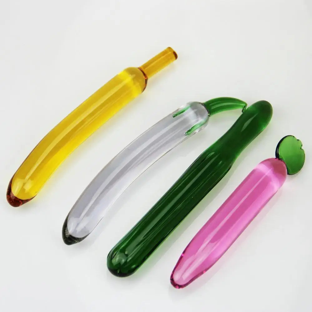 Textured Sensual Glass dildo penis crystal anal butt plug prostate massage g-spot female masturbation Sex toys for women men