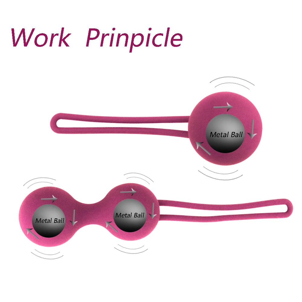 Safe Silicone Smart Ball Vibrator Kegel Ball Ben Wa Ball Vagina Tighten Exercise Machine Sex Toy for Women Vaginal Geisha Ball