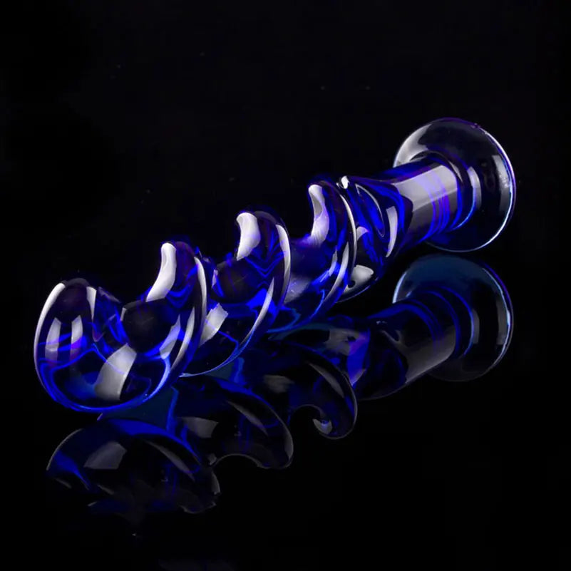 Textured Sensual Glass dildo penis crystal anal butt plug prostate massage g-spot female masturbation Sex toys for women men