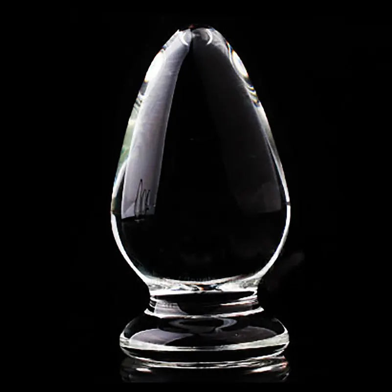 Pure Pleasure Sensual Glass Butt Plug sex toys for woman lesbian anus G SPOT squirt Crystal BIG BALL GAY DICK prostate anal plug