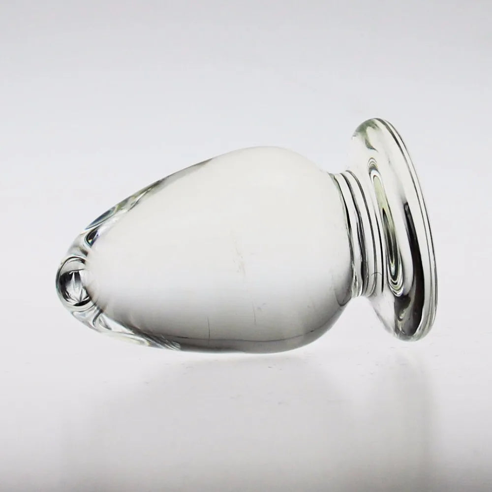 Pure Pleasure Sensual Glass Butt Plug sex toys for woman lesbian anus G SPOT squirt Crystal BIG BALL GAY DICK prostate anal plug