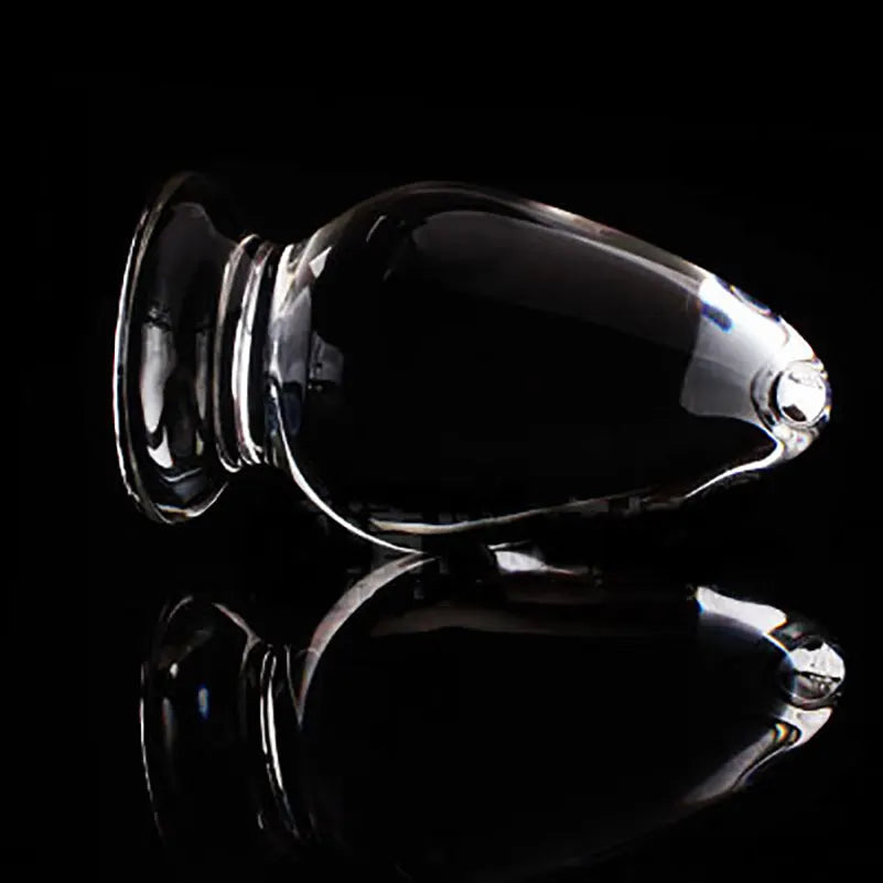 Pure Pleasure Sensual Glass Butt Plug sex toys for woman lesbian anus G SPOT squirt Crystal BIG BALL GAY DICK prostate anal plug